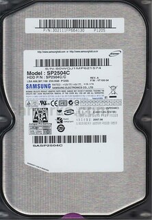 Samsung SP2504C HDD